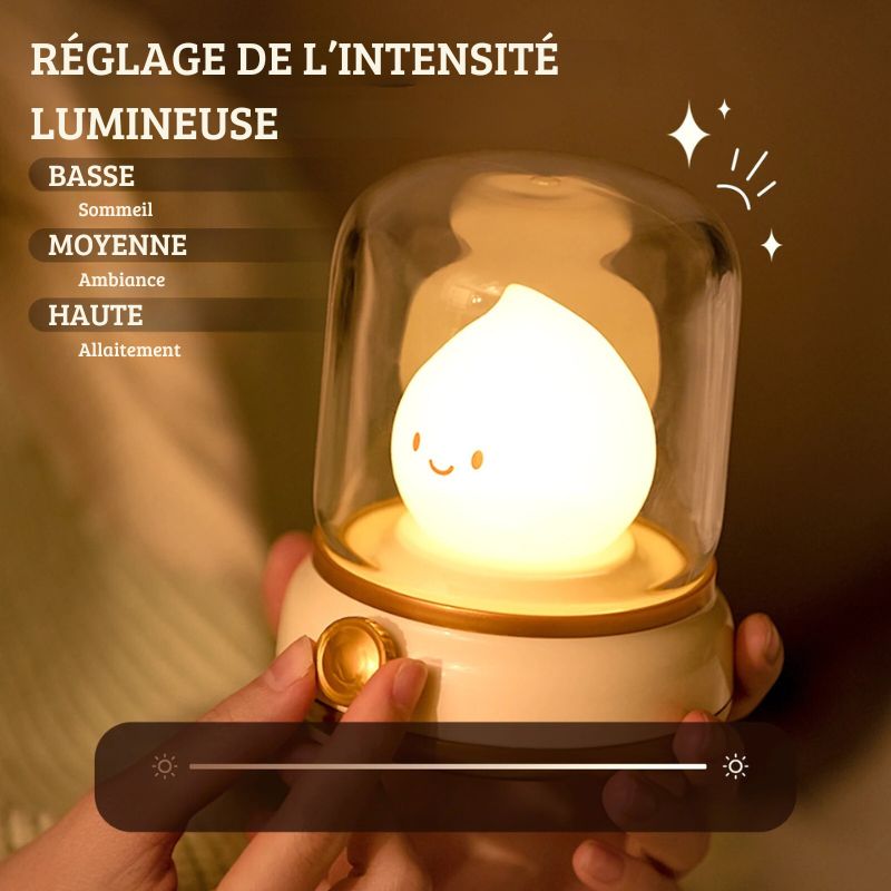 Veilleuse Flamme Apaisante – Lumière Douce & Ambiance Relaxante
