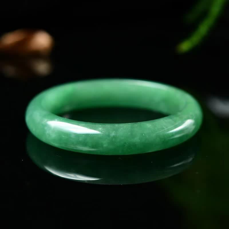Bracelet Jonc en Jadéite Naturelle | Harmonie & Élégance Intemporelle