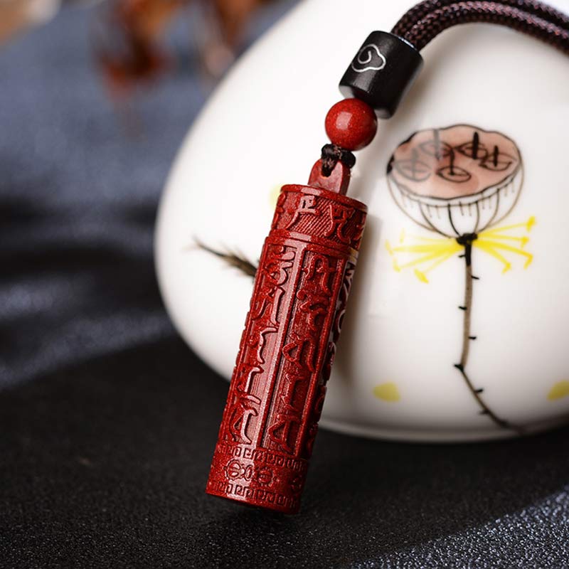 Collier Traditionnel en Cinabre et Santal Rouge (50 cm)
