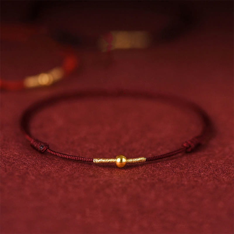 Bracelet / Chevillère de Protection en Fil Rouge & Argent Sterling 925