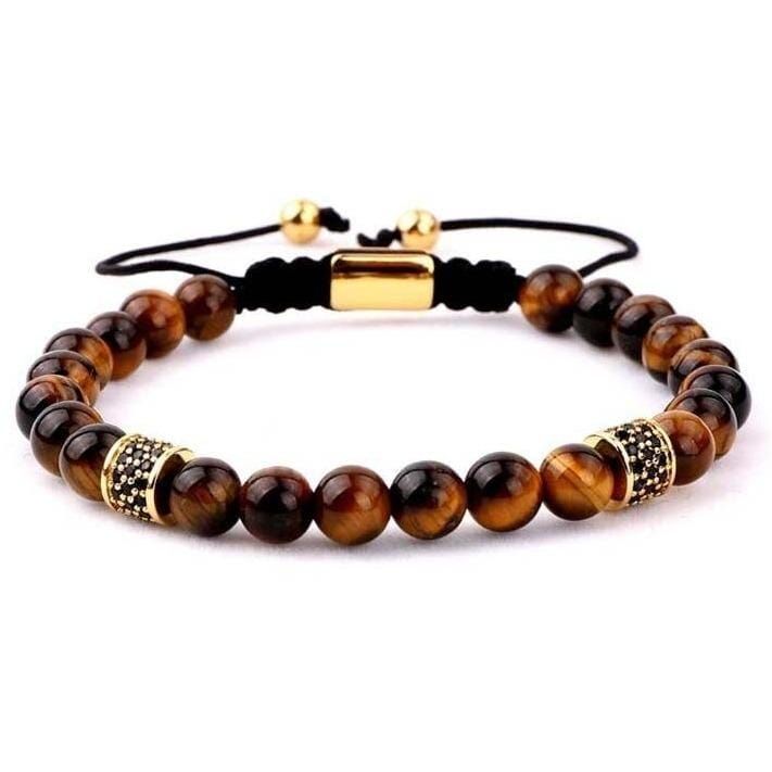 Bracelet Cordon Luxe Homme en Perle