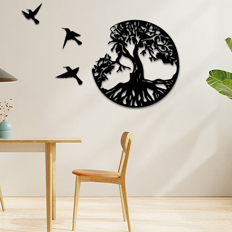 Arbre de vie Oiseaux Création Art mural