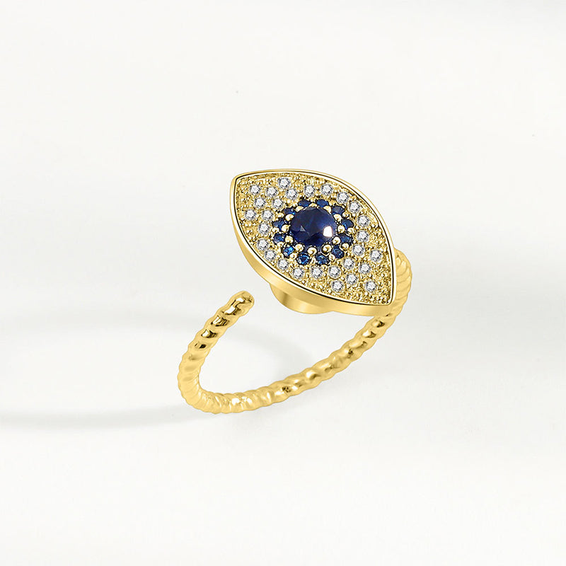 Bague Œil Protecteur Argent 925 Ajustable