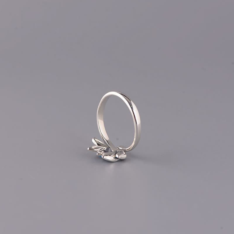 Bague Lotus Ajustable Argent 925 – Harmonie & Équilibre