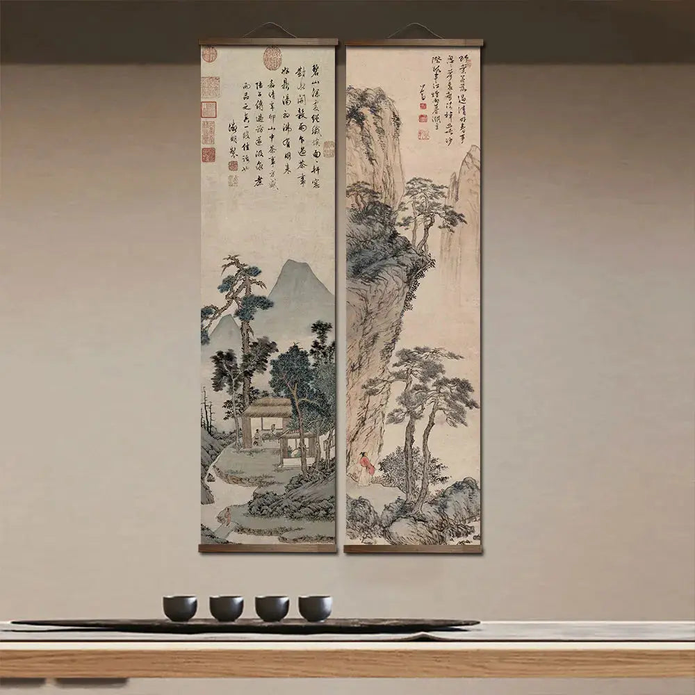 Décoration Murale Asiatique Zen aux Paysages Traditionnels