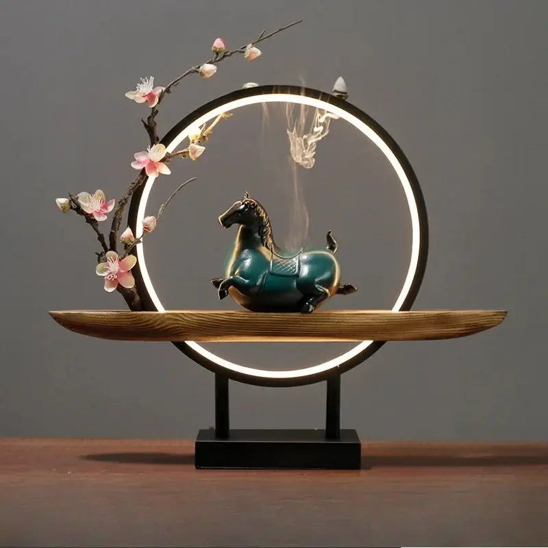 Souffle Sakura · Porte-Encens LED Fleur de Cerisier