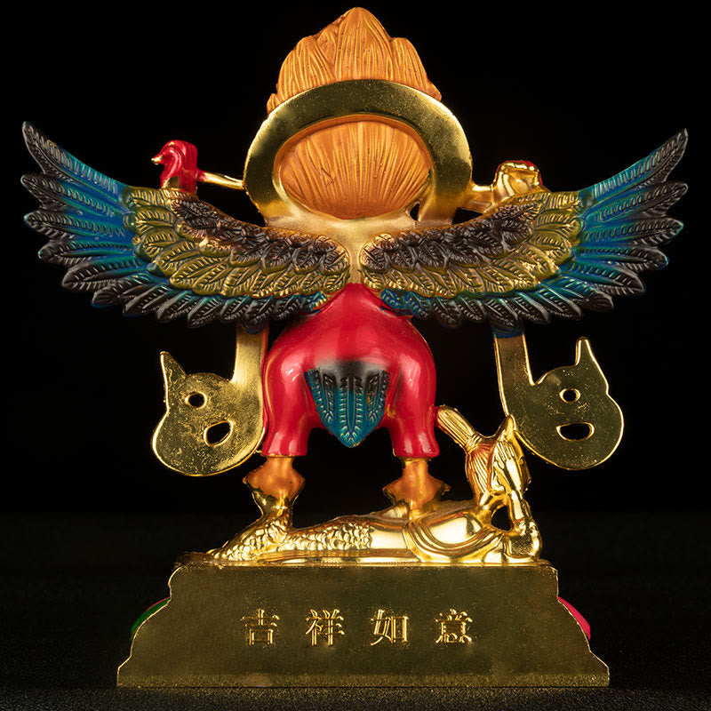 Alliage d'oiseau Garuda du Tibet pour éloigner les mauvais esprits Décoration de la maison
