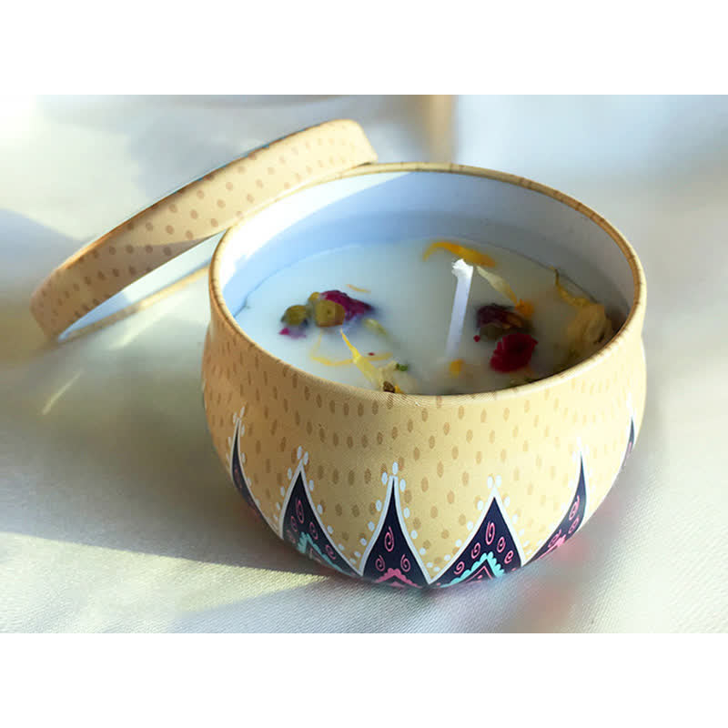 Bougie Spirituelle en Cire de Soja pour Méditation et Rituels