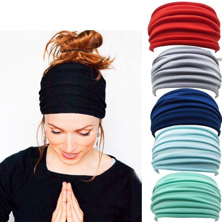 Bandeau de Yoga Élastique en Coton & Polyester