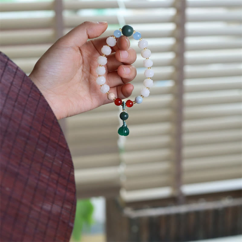 Bracelet Lotus Graines de Bodhi – Sagesse & Équilibre