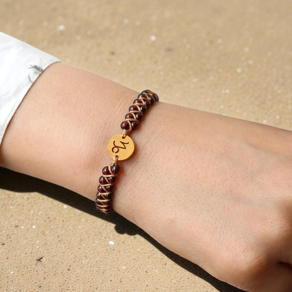 Bracelet Tressé 12 Constellations en Pierres Naturelles