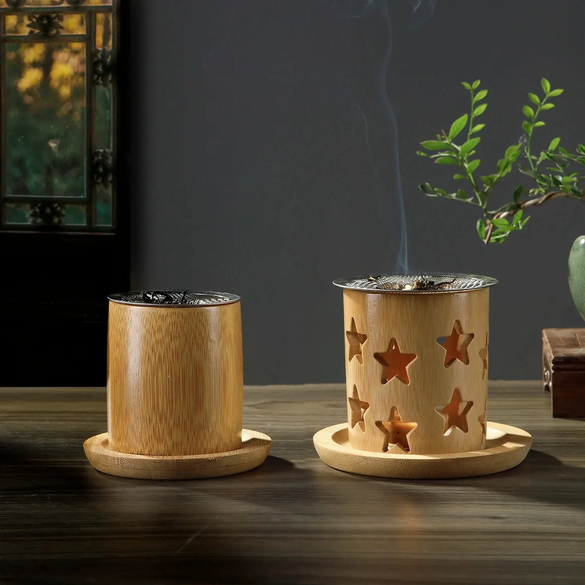 Racine Paisible Diffuseur à Chaleur Douce en Bambou