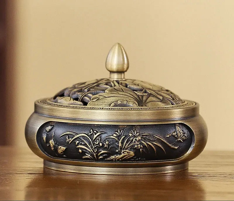 Brûleur d’Encens en Cuivre Traditionnel, Artisanat & Spiritualité
