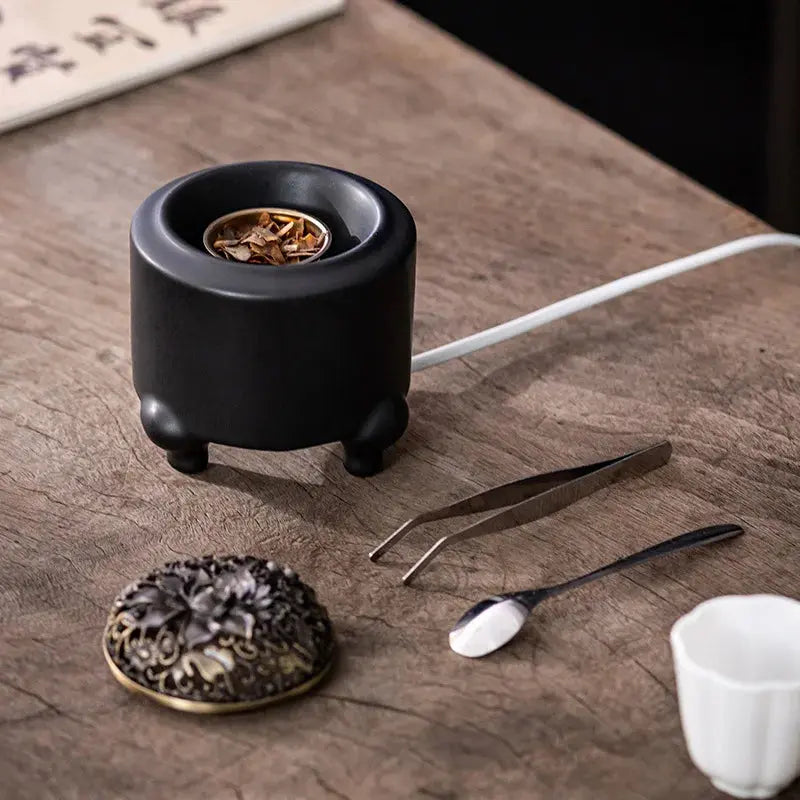 Brûleur d’Encens Électrique en Céramique pour Poudres & Résines