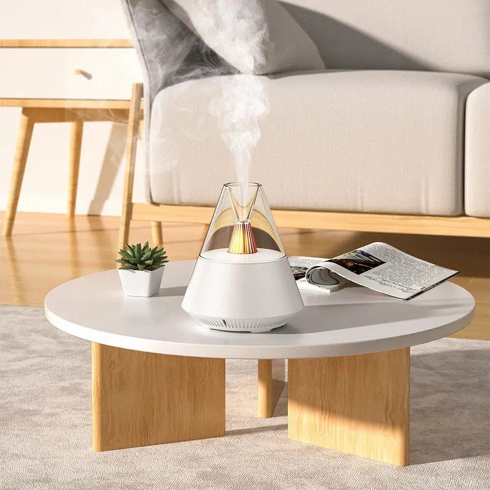 Diffuseur d’Huiles Essentielles Effet Flamme avec Télécommande