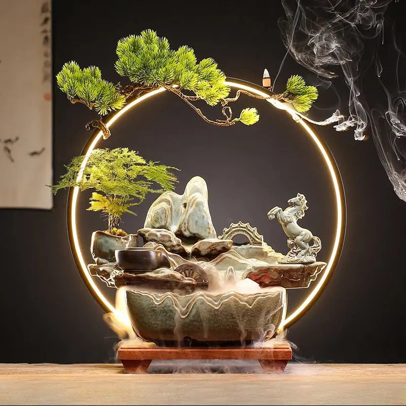 Flux Harmonie · Fontaine d’Encens LED Feng Shui