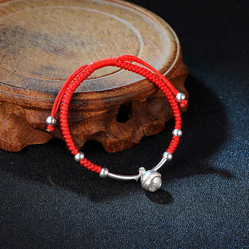 Bracelet Unisexe à Grelot Rouge (Fil Rouge Protecteur)