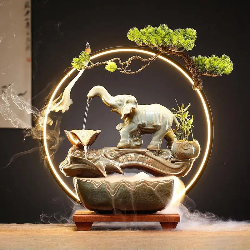 Flux Harmonie · Fontaine d’Encens LED Feng Shui