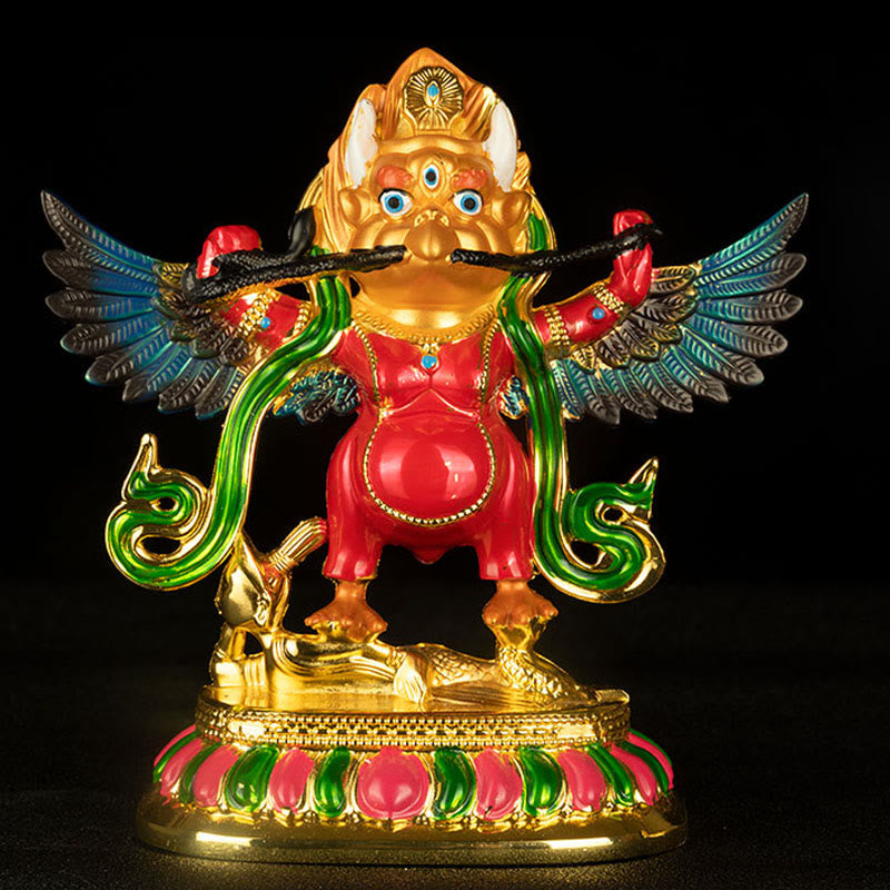 Alliage d'oiseau Garuda du Tibet pour éloigner les mauvais esprits Décoration de la maison