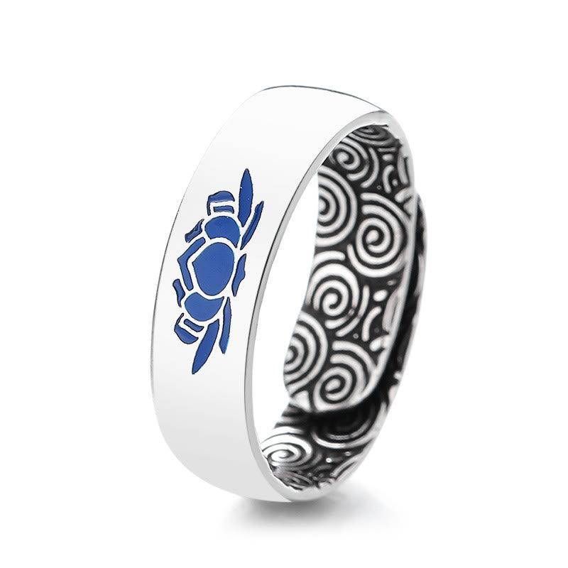 Bague Lotus en Cuivre Pur – Anneau Réglable 6 mm – Symbole d’Éveil & d’Harmonie