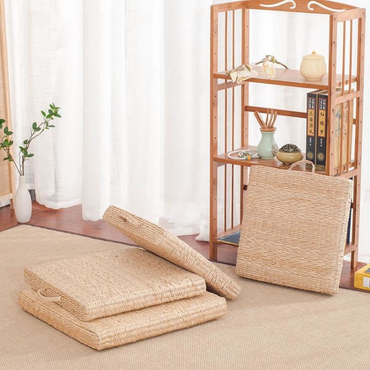 Coussin de Méditation Japonais en Paille – Assise Naturelle & Esprit Pastoral