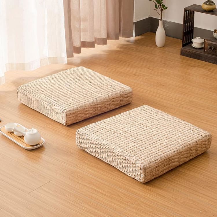 Coussin de Méditation Japonais en Paille – Assise Naturelle & Esprit Pastoral