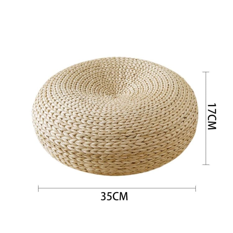 Coussin de Méditation Rond – Tatami Traditionnel & Assise Zen