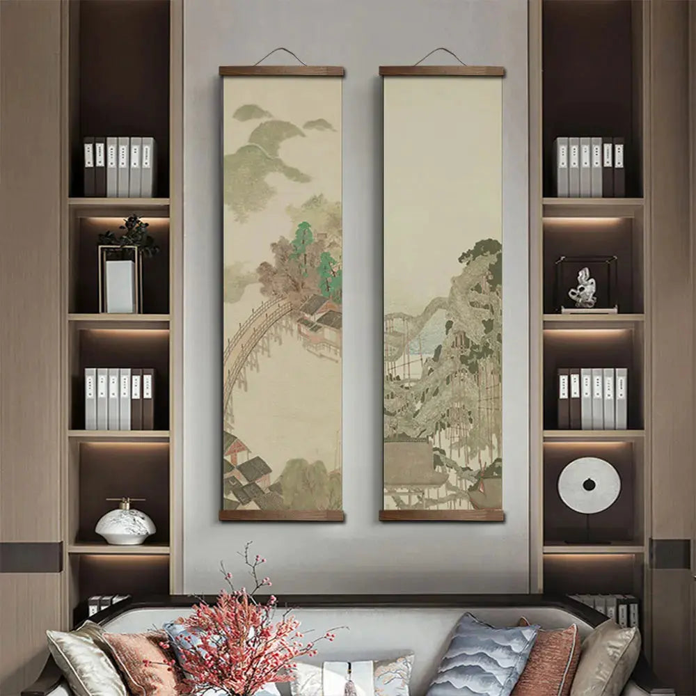 Décoration Murale Japonaise Zen aux Paysages Naturels