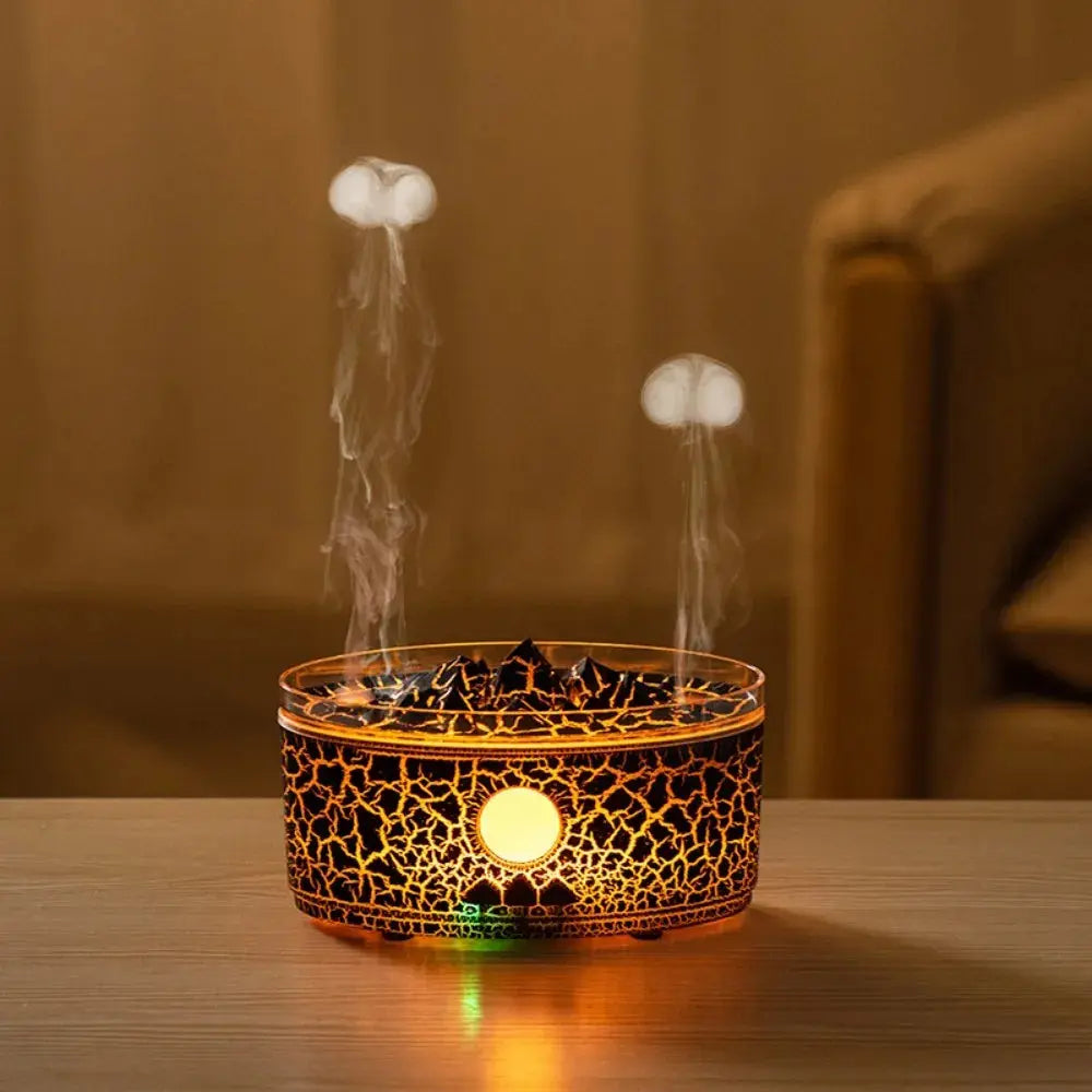Diffuseur d’Huiles Essentielles Effet Volcan LED