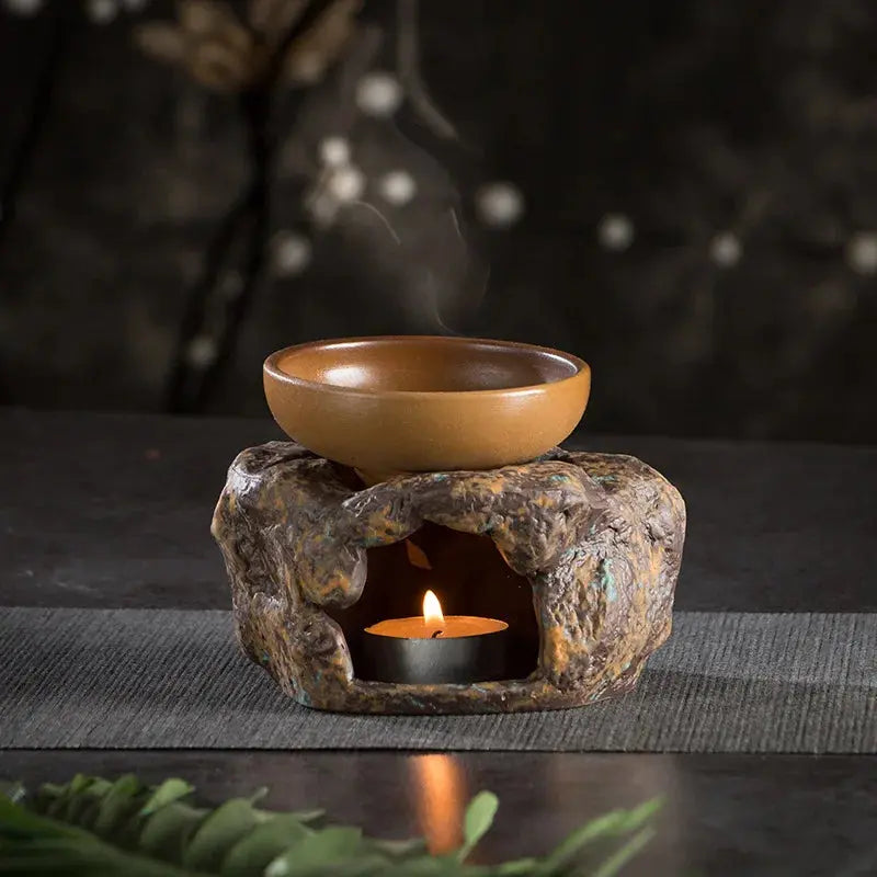 Kōhaku Diffuseur à Chaleur Douce en Céramique Japonaise Rétro