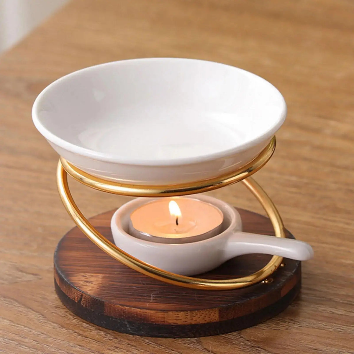 Épure Chaleureuse Diffuseur à Chaleur Douce Bois & Céramique
