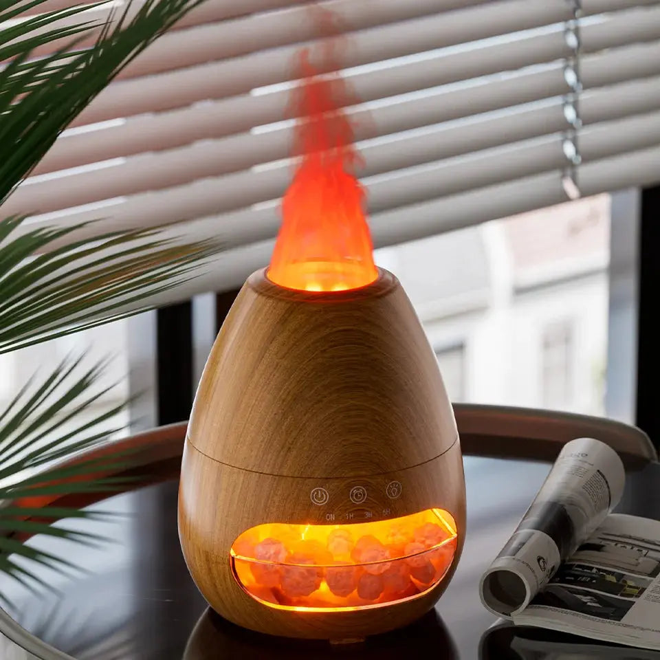 Diffuseur d’Huiles Essentielles Flamme & Pierres Naturelles
