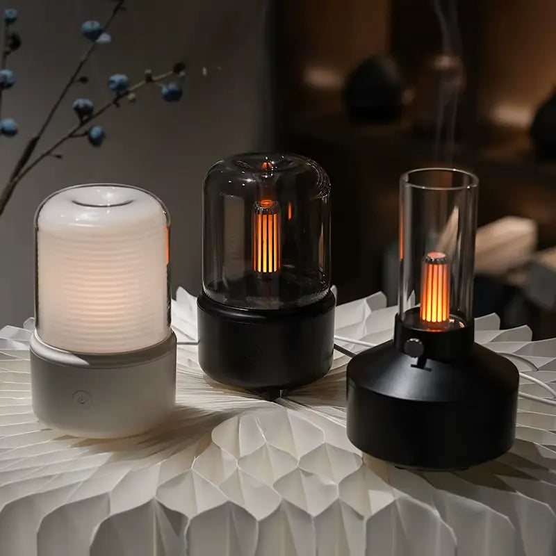 Diffuseur d’Huiles Essentielles Effet Flamme LED