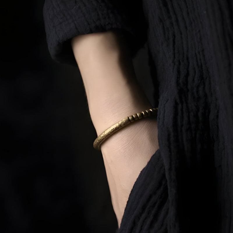 Bracelet en Cuivre avec Oeil de Tigre