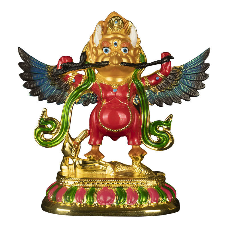Alliage d'oiseau Garuda du Tibet pour éloigner les mauvais esprits Décoration de la maison