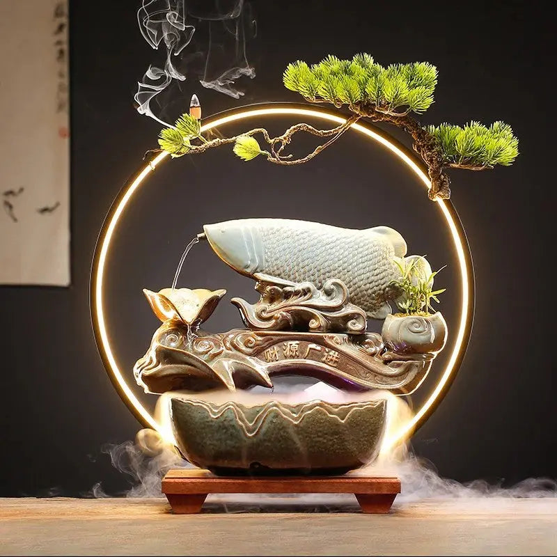 Flux Harmonie · Fontaine d’Encens LED Feng Shui