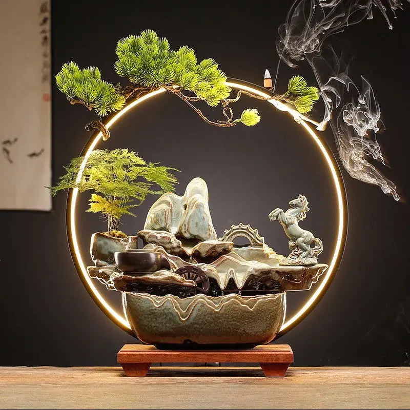 Flux Harmonie · Fontaine d’Encens LED Feng Shui