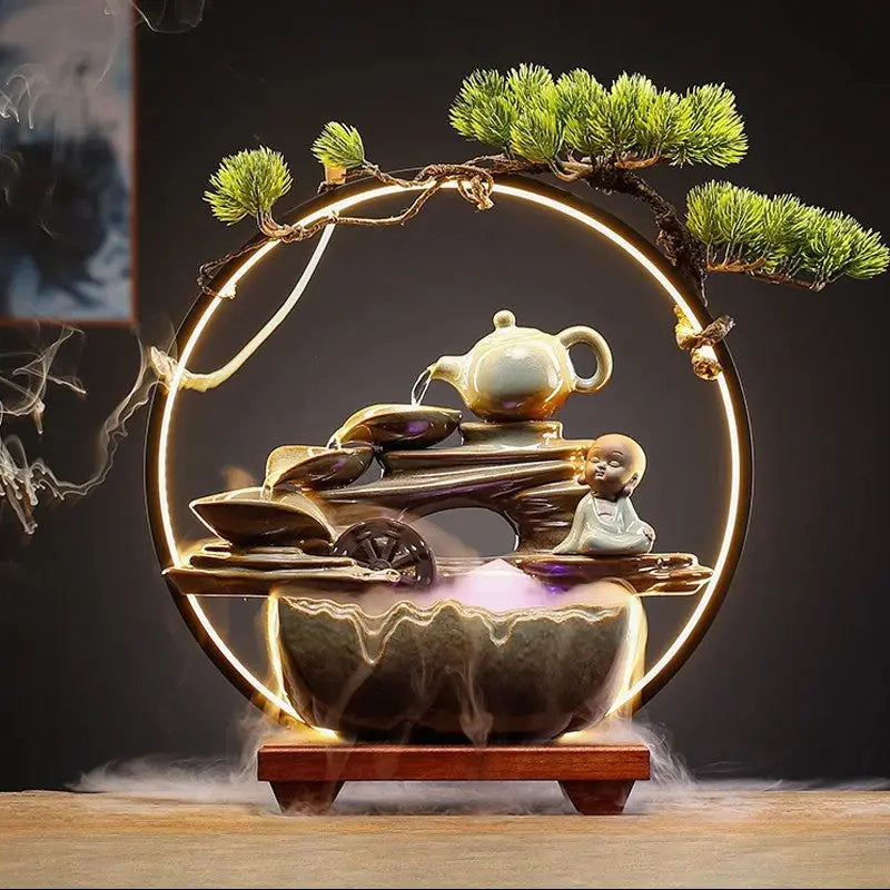 Flux Harmonie · Fontaine d’Encens LED Feng Shui