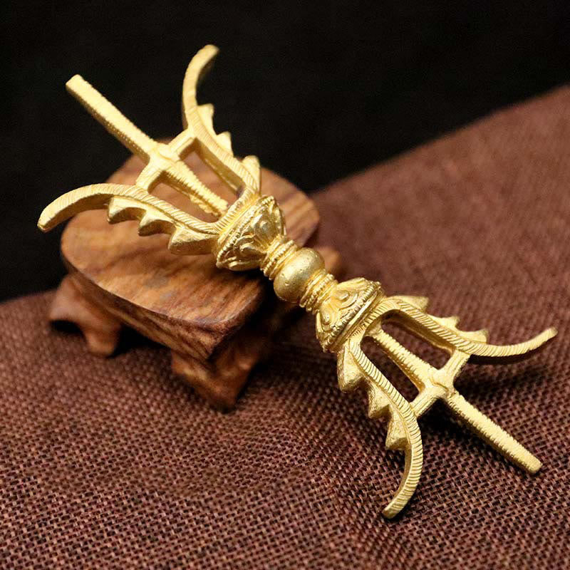 Vajra Dorje Tibétain en Cuivre Fait Main au Népal | Décoration Méditation