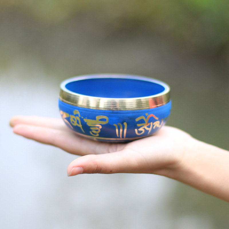 Bol Chantant Tibétain en Cuivre pour Méditation et Relaxation | 9,5 cm