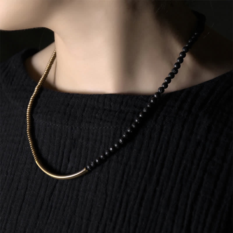 Bracelet en cuivre et Pierres de Lave