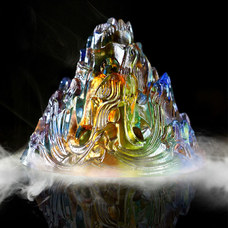 Brûleur d’Encens Montagne Cristal Liuli – Méditation & Énergie Apaisante