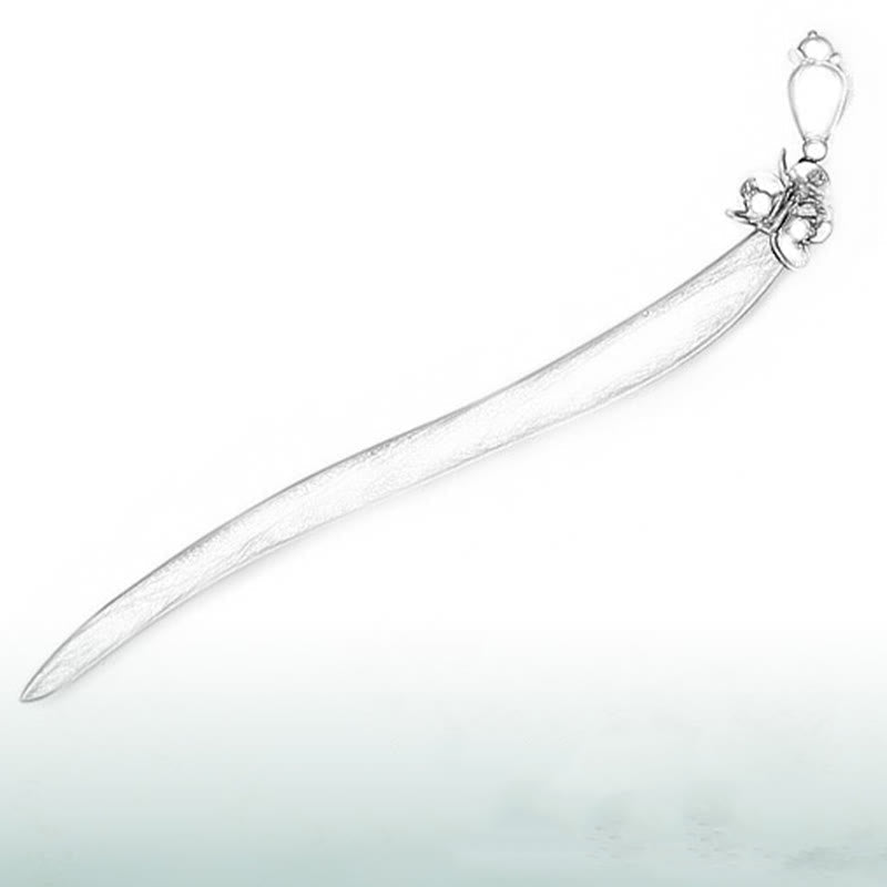 Pic à Cheveux Bois de Santal Vert & Agate Rouge – 16 cm