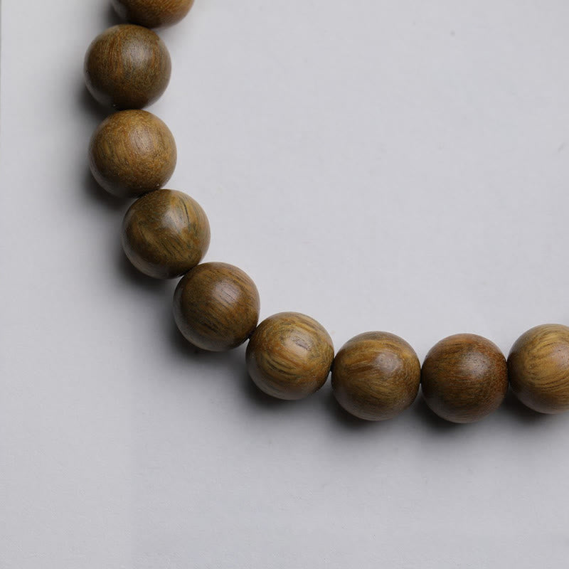 Bracelet Lotus en Bois de Santal Vert – Sérénité & Ancrage Naturel