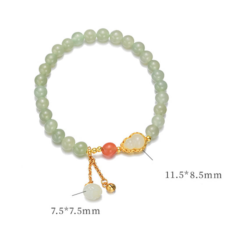 Bracelet Lotus Jade Hetian & Argent 925 – Abondance & Élégance