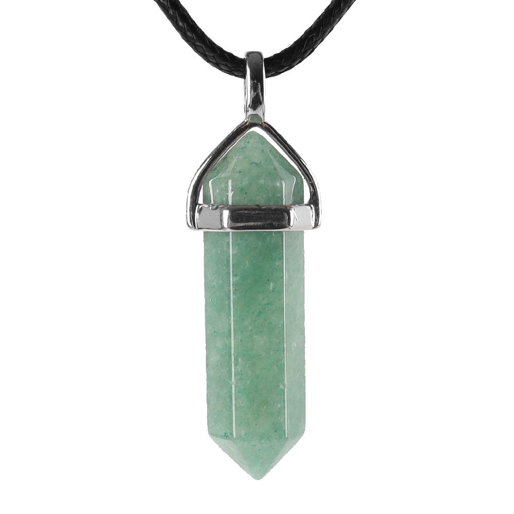 Pendentif Chakra Hexagonal en Pierre Naturelle (38 mm)