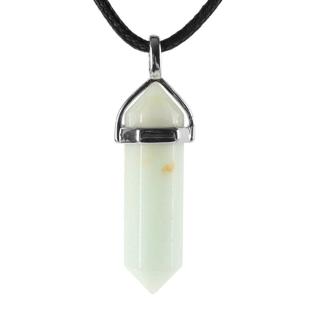 Pendentif Chakra Hexagonal en Pierre Naturelle (38 mm)