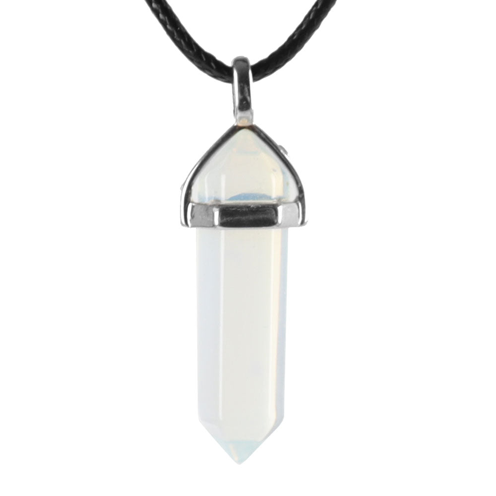 Pendentif Chakra Hexagonal en Pierre Naturelle (38 mm)