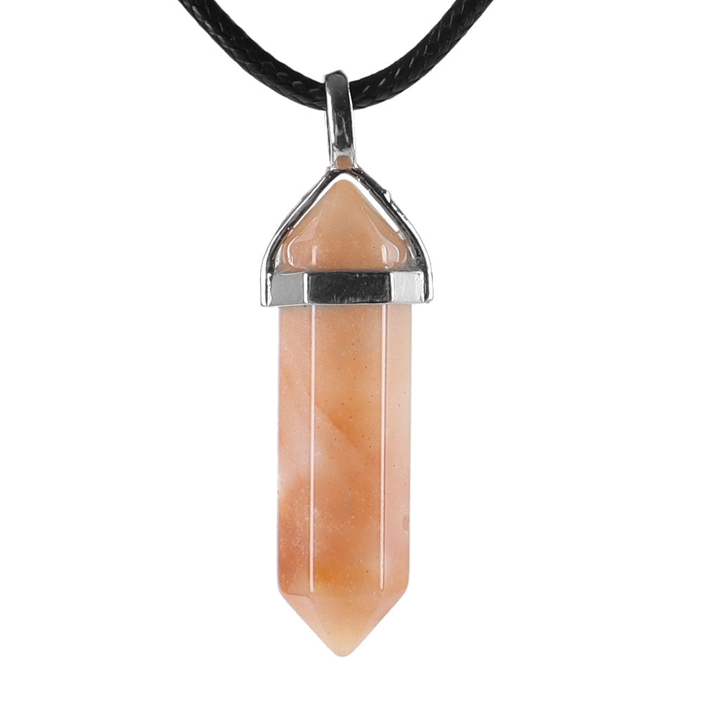 Pendentif Chakra Hexagonal en Pierre Naturelle (38 mm)