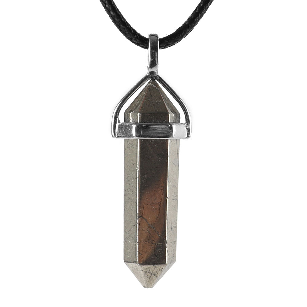 Pendentif Chakra Hexagonal en Pierre Naturelle (38 mm)